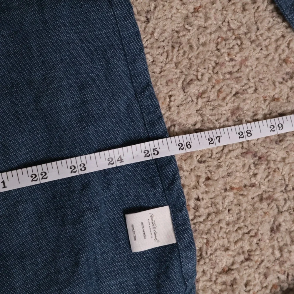 Hearth & Hand with Magnolia Blue 100% Cotton Apron with Front Pocket Q3/21